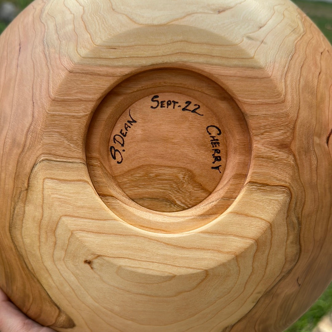 Black Cherry Wooden Bowl - 12 inch