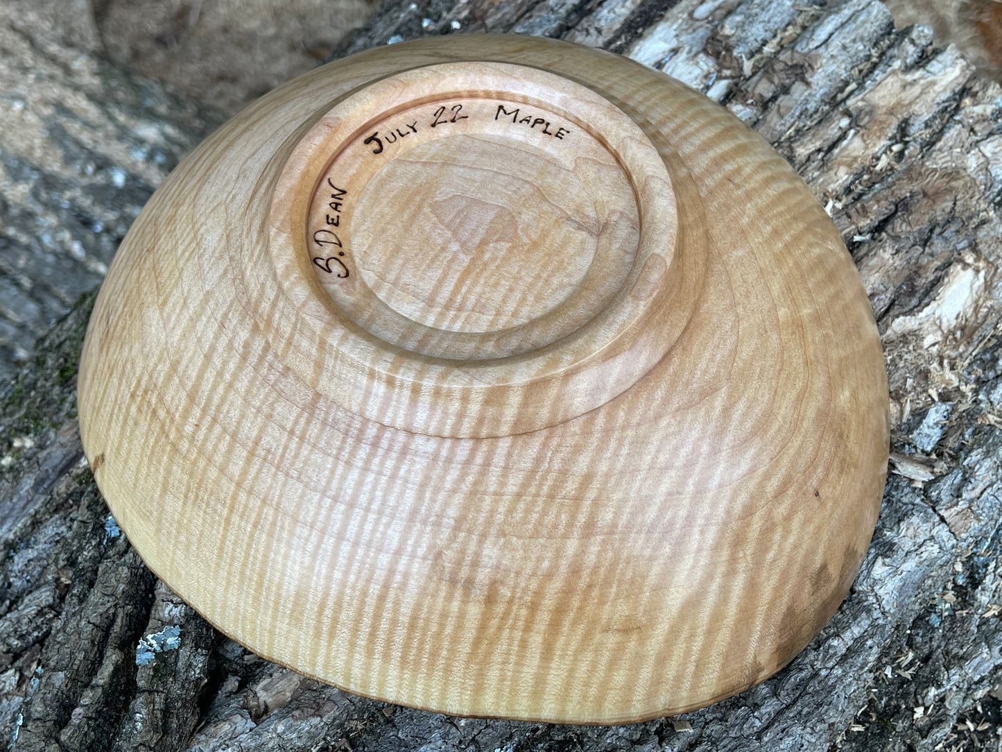 Live Edge- (10 1/2 inch) Curly Maple