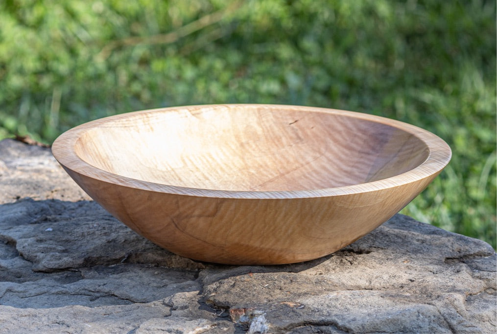 Curly Soft Maple - Medium (11-1/4 inch) Bowl