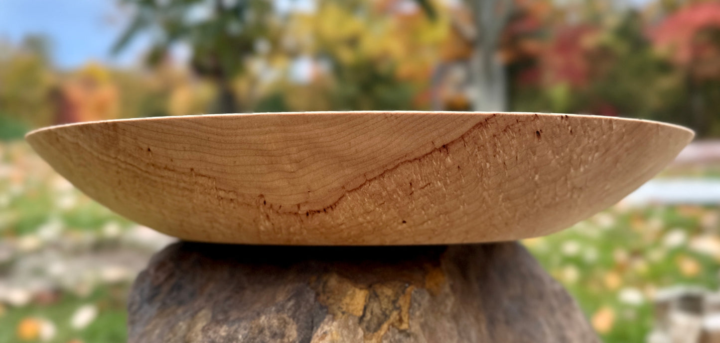 Sugar Maple - Shallow (13-1/2 inch) Bowl