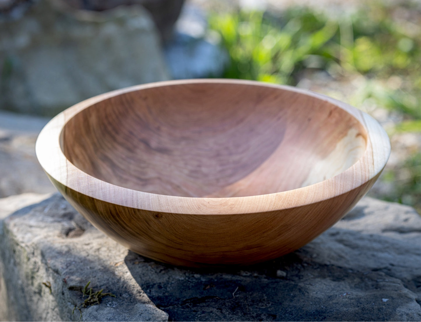 Black Cherry Wooden Bowl - 12 inch